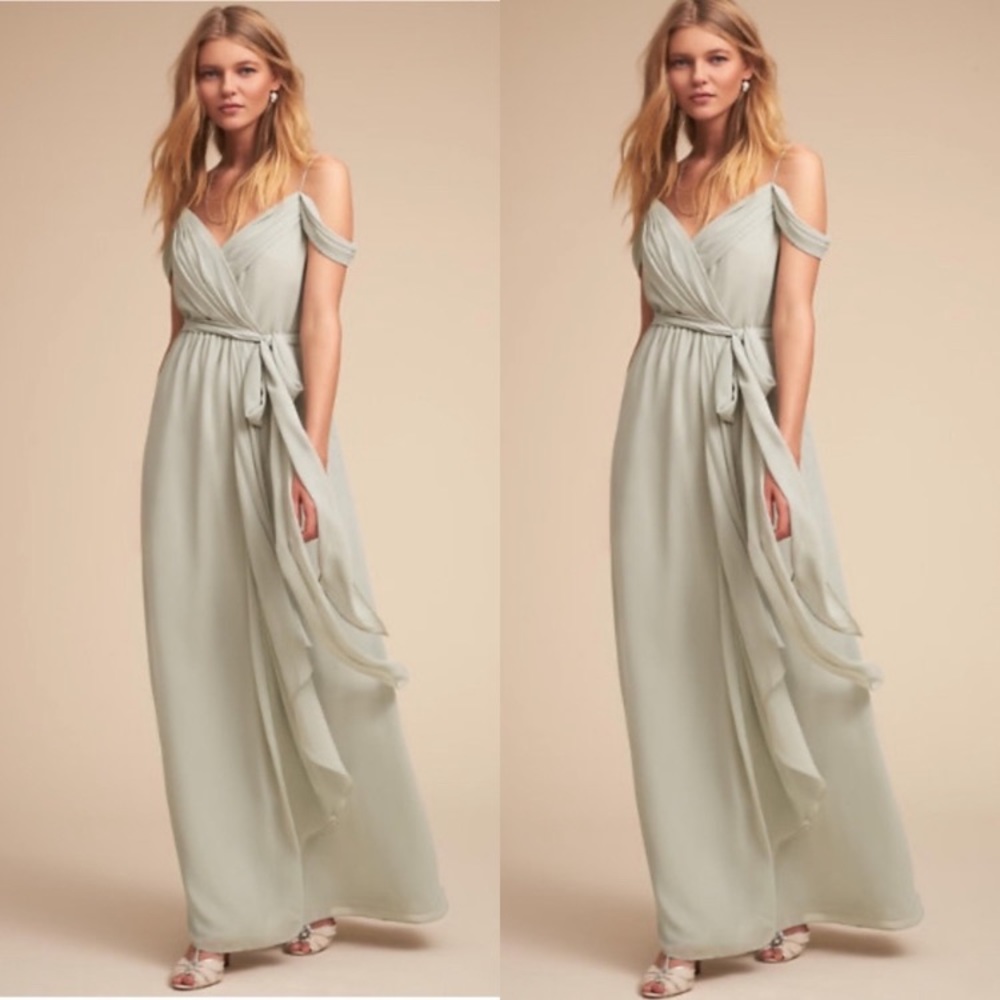 BHLDN x Watters & Watters Kane Dress in Eucalyptus